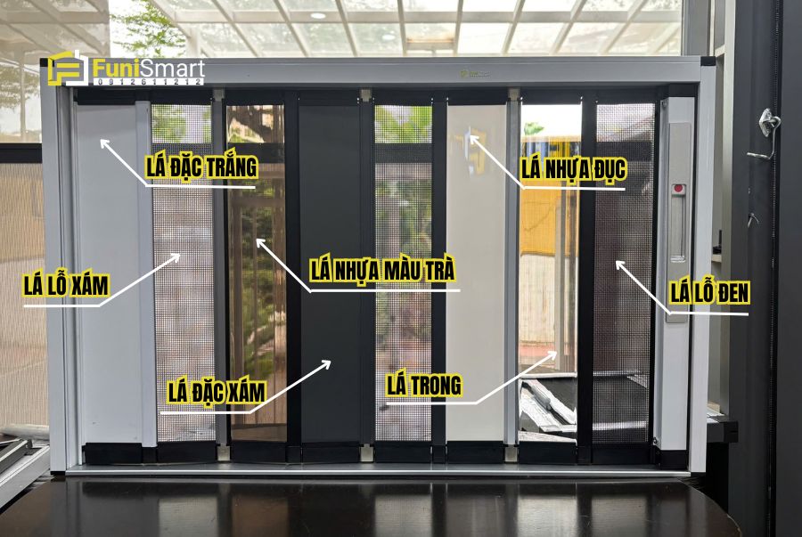 Chi tiết cửa xếp nhôm các loại lá theo công dụng nhà Funismart