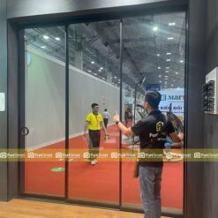 Cửa Slim lùa ray dưới định tuyến Funismart phân phối