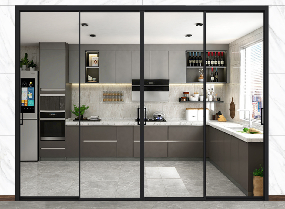 Cửa slim lùa ray dưới định tuyến sang trọng