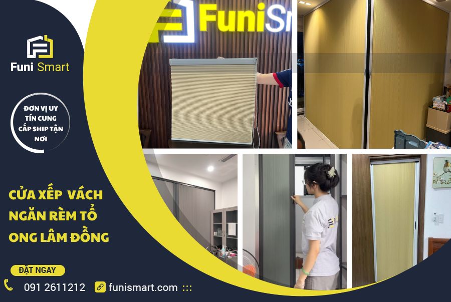 Cửa xếp vách ngăn rèm tổ ong Lâm Đồng Cửa xếp vách ngăn rèm tổ ong Lâm Đồng
