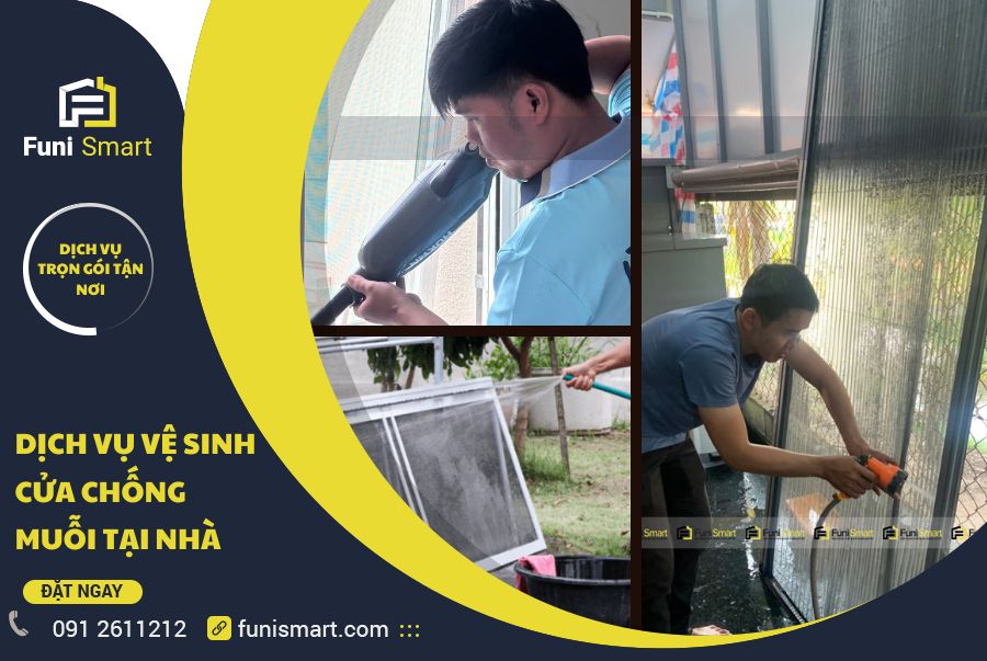 Dịch vụ vệ sinh cửa chống muỗi tại nhà