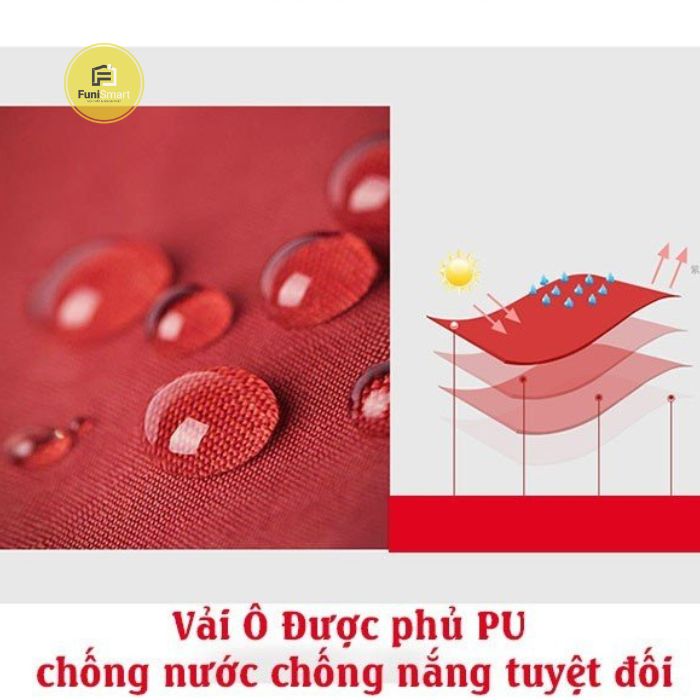 Dù lệch tâm vải polyester phủ chống thấm