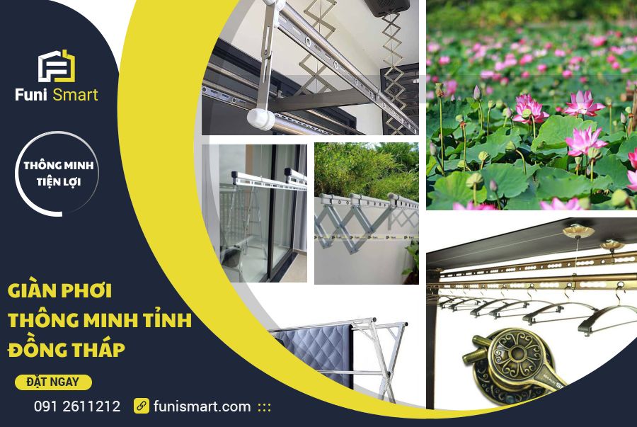 Giàn phơi thông minh tỉnh Đồng Tháp