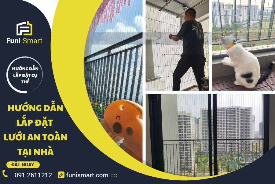 Hướng dẫn lắp đặt lưới an toàn