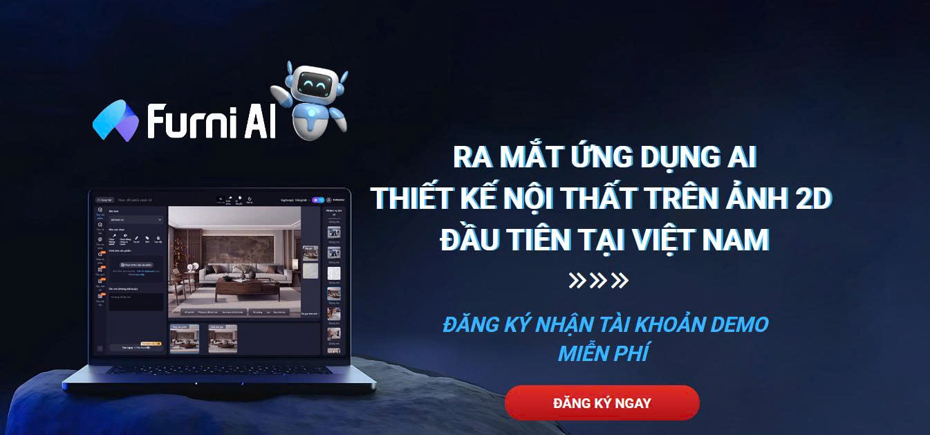 Nền tảng FurniAI thiết kế nội thất ứng dụng trí tuệ nhân tạo