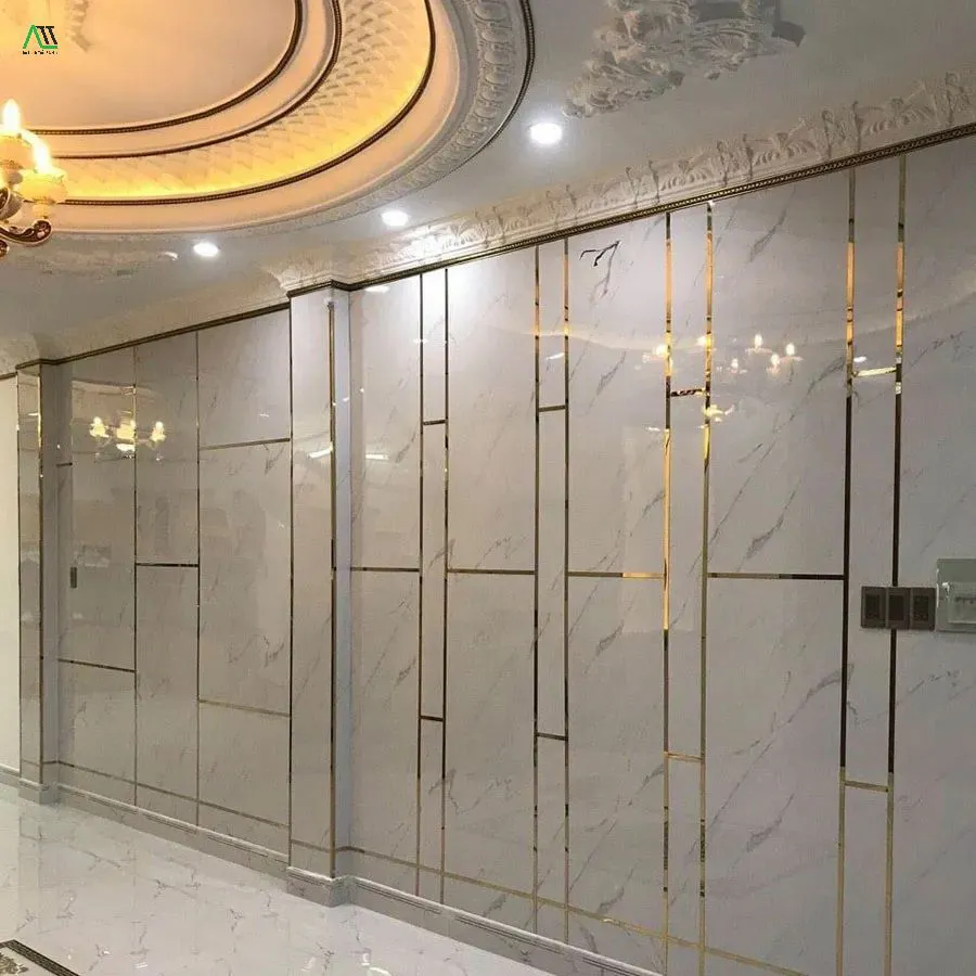 Nẹp nhôm trang trí trên tường