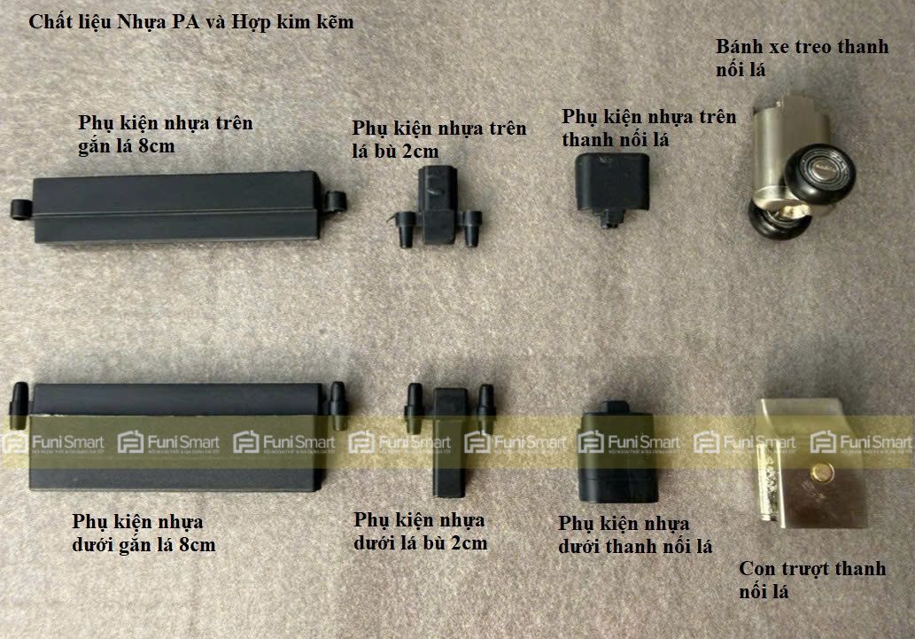 Phụ kiện cửa xếp lá nhôm funismart