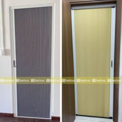 Rèm tổ ong cửa đi Funismart - vách ngăn tổ ong cửa đi phụ.