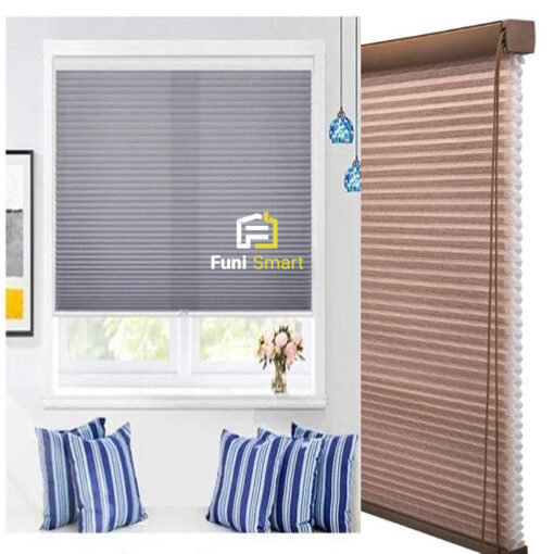 Rèm tổ ong dạng cuốn dây kéo theo yêu cầu tại Funismart