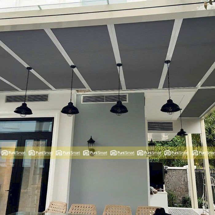 Rèm tổ ong tự động, điều khiển từ xa hiện đại
