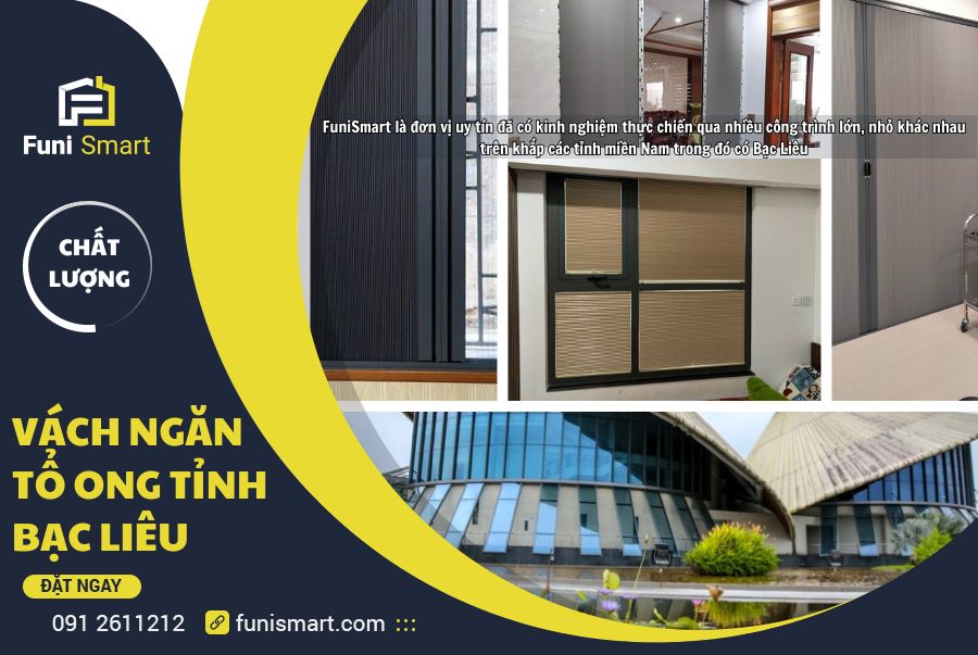 Vách ngăn tổ ong tỉnh Bạc Liêu