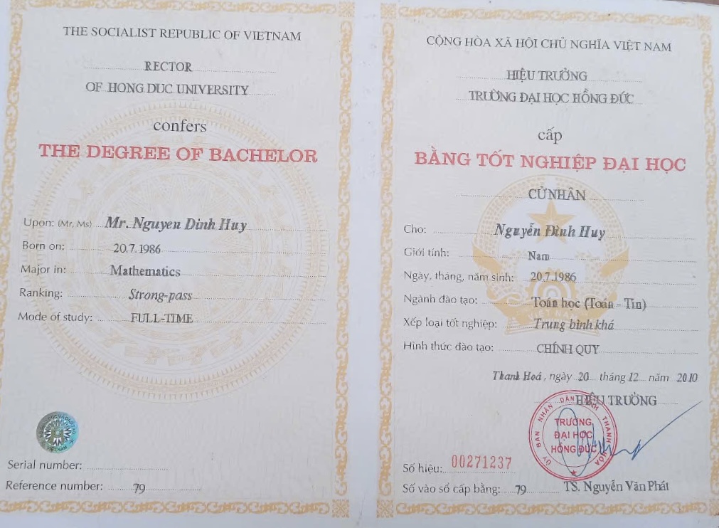 Tốt nghiệp đại học cử nhân Toán Tin - điểm tựa chuyên môn kỹ năng công nghệ