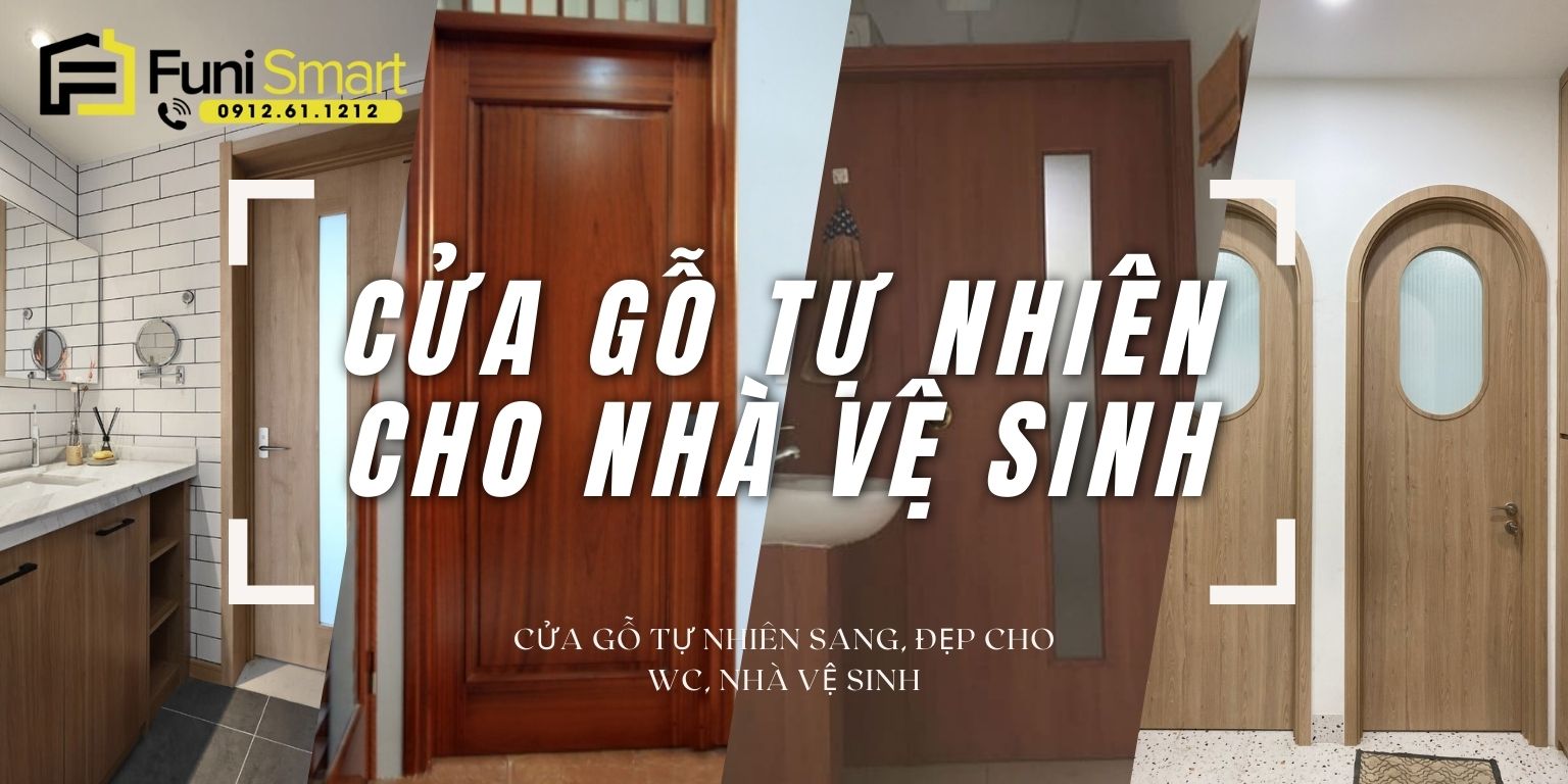 cửa gỗ tự nhiên cho nhà vệ sinh