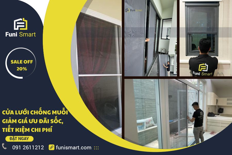 Cửa lưới chống muỗi giảm giá ưu đãi sốc, tiết kiệm chi phí