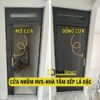 Cửa nhôm xếp nhà vệ sinh nhà tắm lá kín lá đặc Funismart