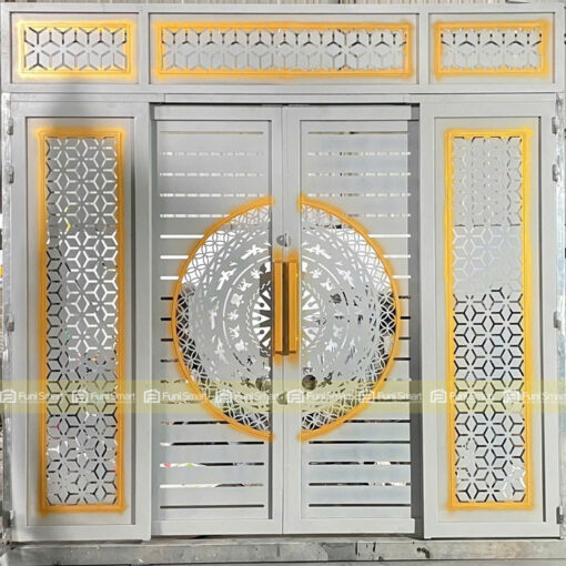 Cửa sắt trượt quay Funismart giá xưởng chất lượng cao
