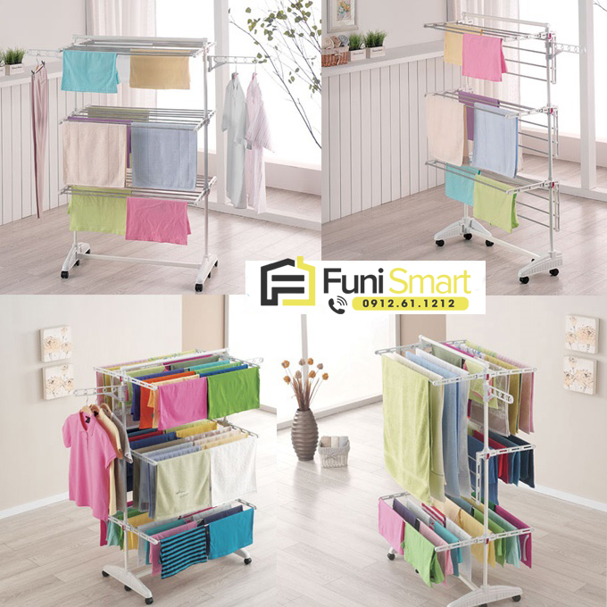 Giá phơi quần áo nhập khẩu từ Hàn Quốc bởi Funismart Giá phơi quần áo nhập khẩu từ Hàn Quốc bởi Funismart