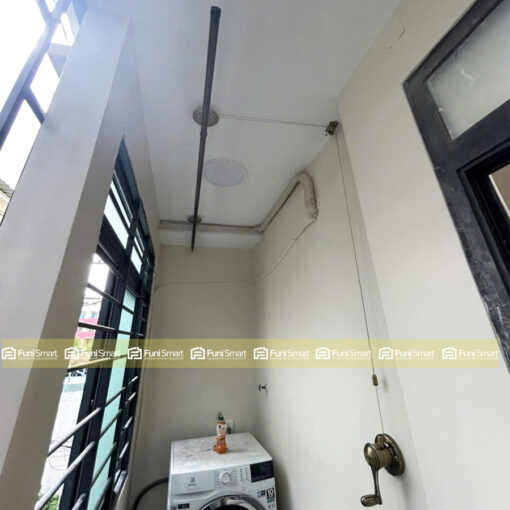 Giàn phơi thông minh 1 thanh funismart lắp không gian hẹp