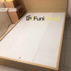 Chi tiết giường gỗ mdf giá rẻ 1m4x2m