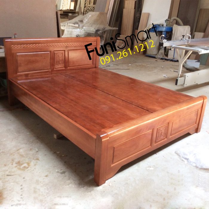 Giường gỗ xoan đào hiện đại FNGN02