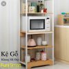 Kệ gỗ khung sắt đẹp KG01 trang trí phòng khách