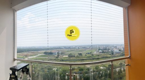 Lưới an toàn ban công đẹp hiện đại kiểu đang ngang
