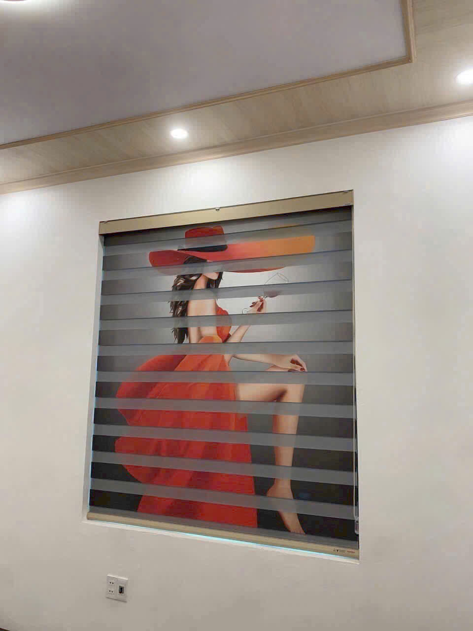 Rèm cầu vồng in tranh nghệ thuật