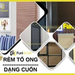 Rèm tổ ong dạng cuốn