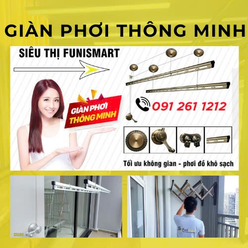 Sản phẩm giàn phơi thông minh Funismart