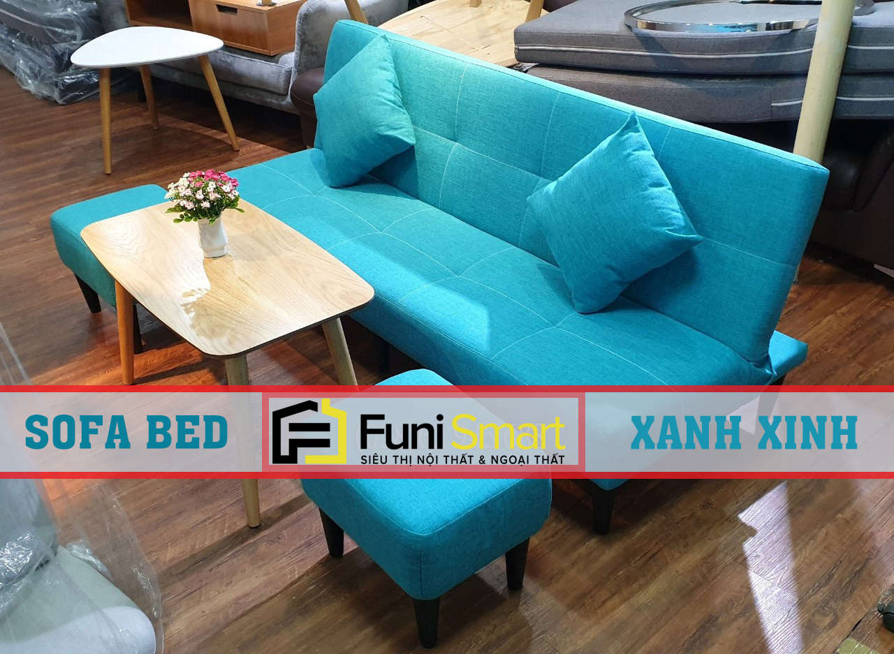 Sofa bed giá rẻ Xanh Xinh cá tính FNSF-XANH