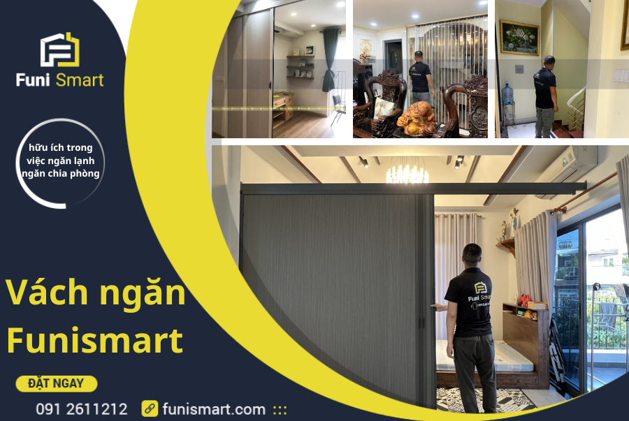 Funismart - đơn vị uy tín thi công vách ngăn rèm tổ ong quận 8