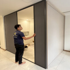 Vách ngăn phòng máy lạnh giá rẻ - vách tổ ong phòng ngủ