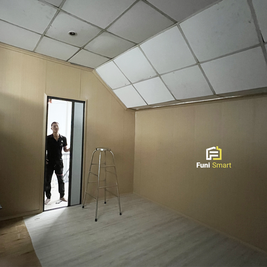 Thi công vách ngăn phòng nhựa Nano chất lượng bởi nhà thầu funismart