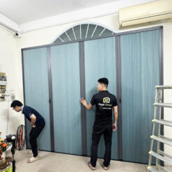 Vách ngăn rèm tổ ong nối cánh hệ xích đẹp top 1 tại Funismart