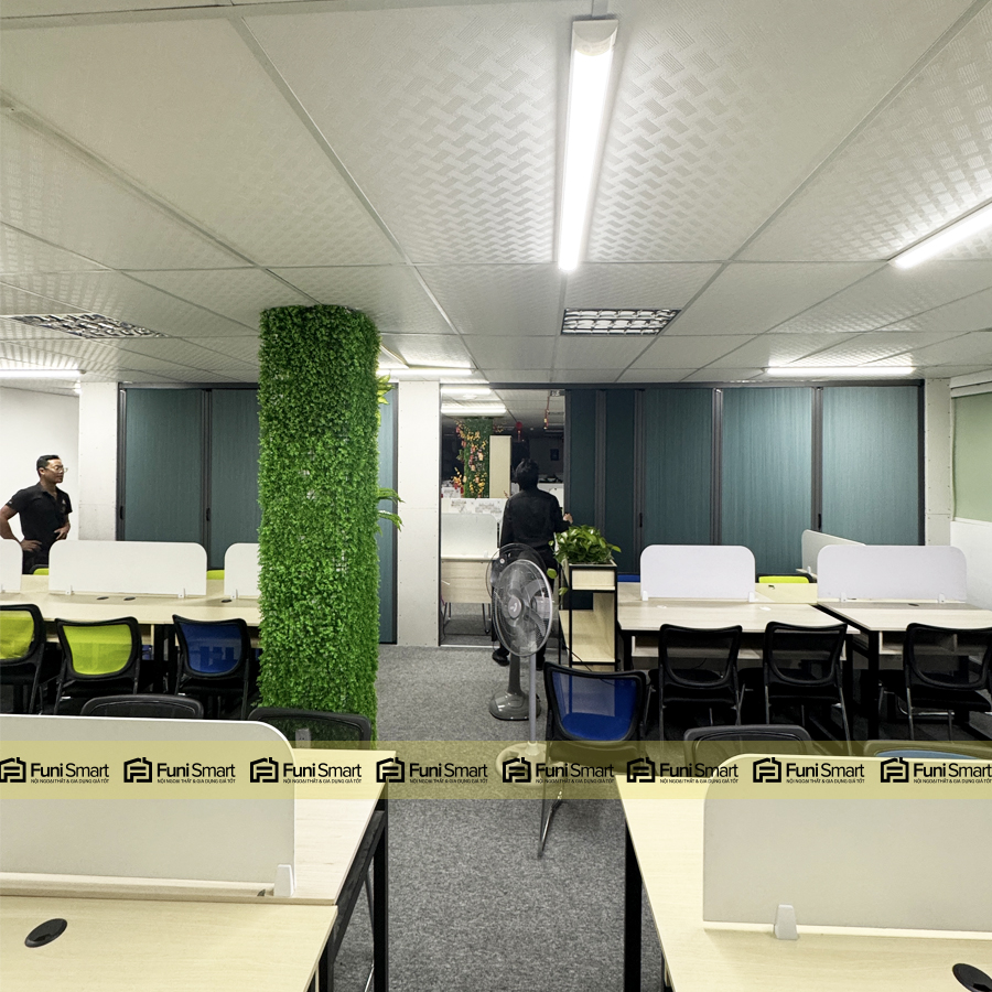 Vách ngăn di động cao cấp hệ xích cánh nối thi công uy tín