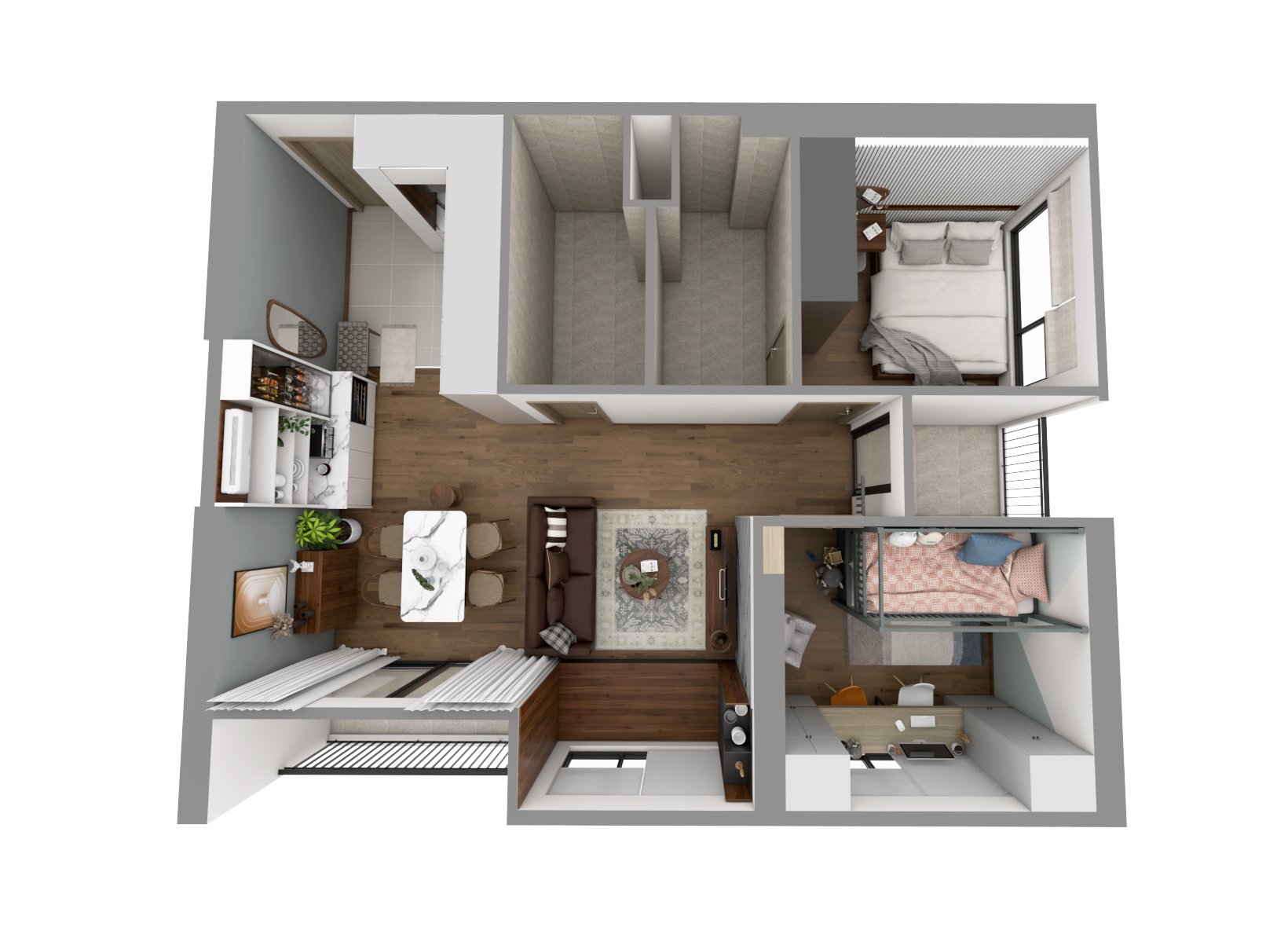 Mẫu thiết kế nội thất chung cư Vinhomes Grand Park Thủ Đức